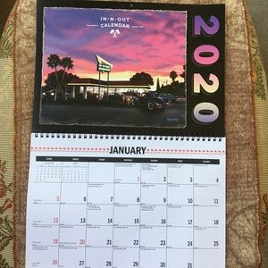 Collectible IN N OUT 2020 Calender!